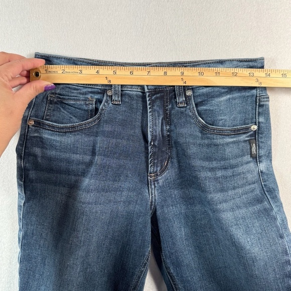 Silver Jeans Womens 27 Blue Most Wanted Straight Mid Rise Medium Wash - Picture 6 of 12